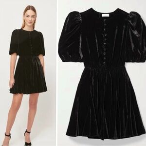 Rhode Black Velvet Dress